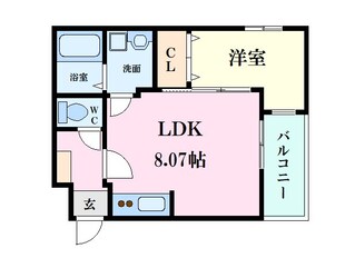 セブンプロート庚午北の物件間取画像